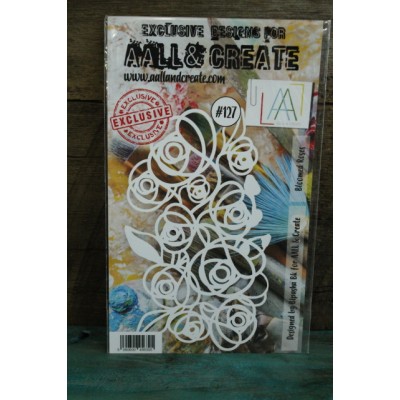 AALL & Create - Stencil - Bloomed roses #127